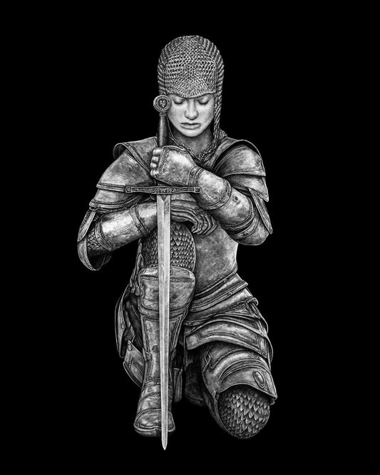 Kneeling Knight 5x7 Print