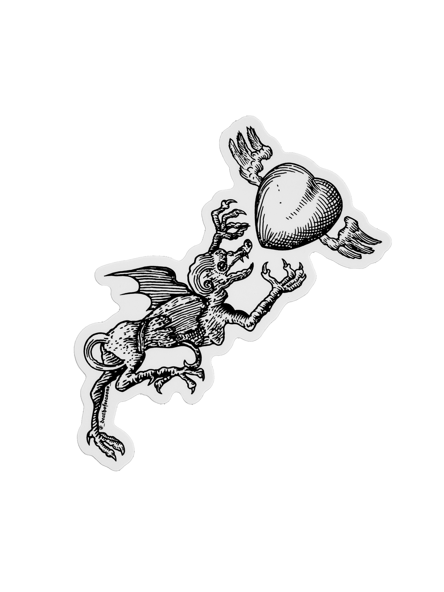 Heart Creature Sticker