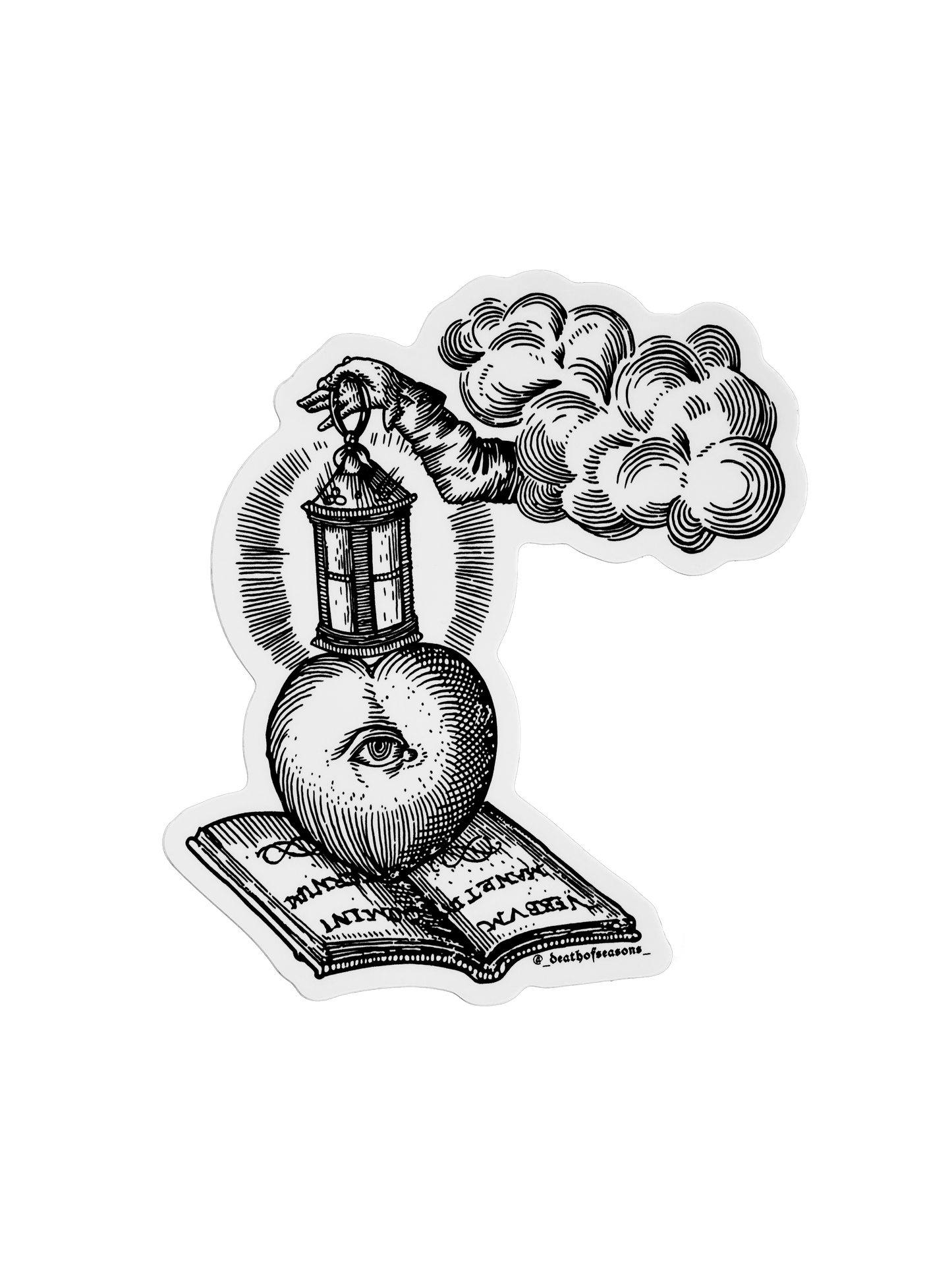 Heart Lantern Sticker