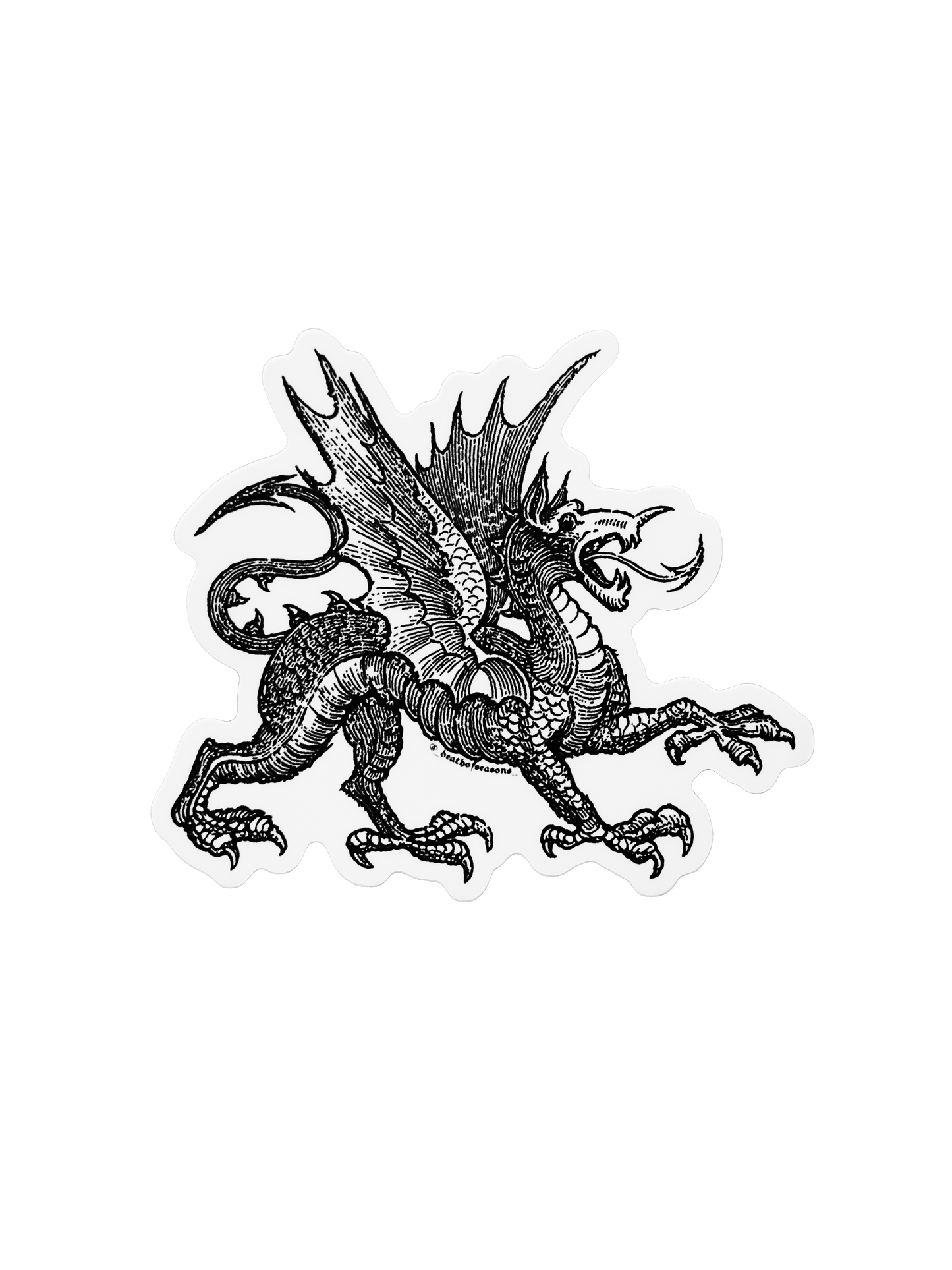 Medieval Dragon Sticker
