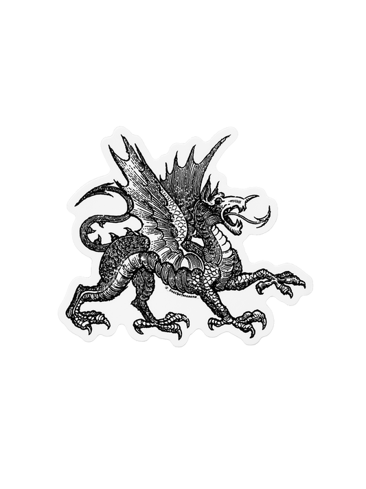 Medieval Dragon Sticker