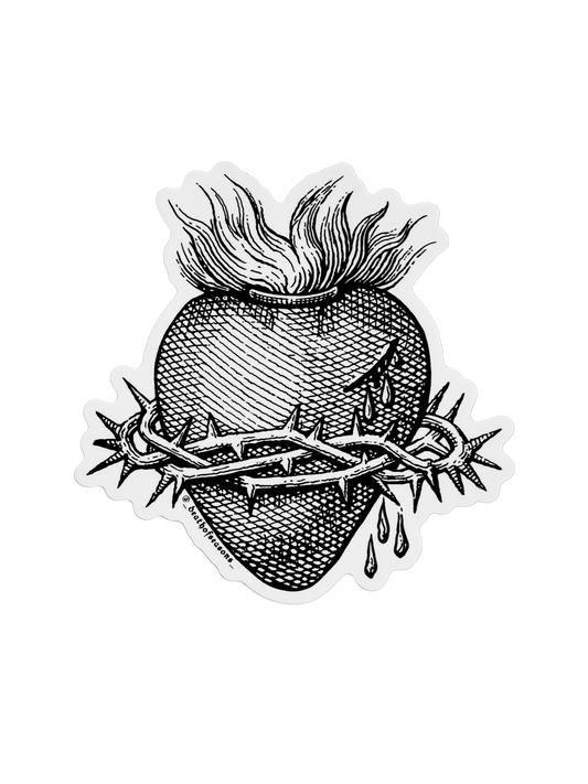 Sacred Heart Thorns Sticker