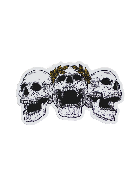 Laughing Skulls Sticker