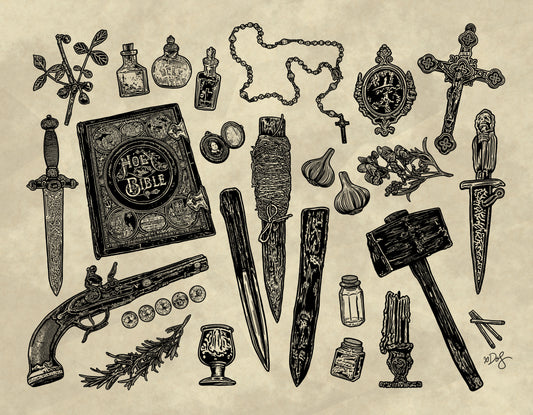 Vampire Slayer Flash Sheet 8.5x11 Print