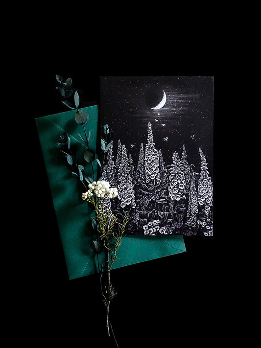 Foxglove 5x7 Greeting Card