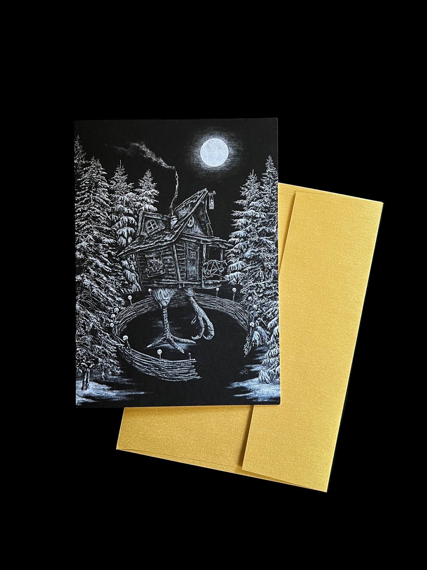 Baba Yaga 5x7 Greeting Card
