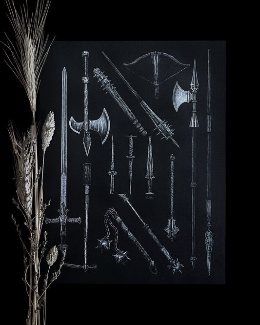Weaponry 8.5x11 Print