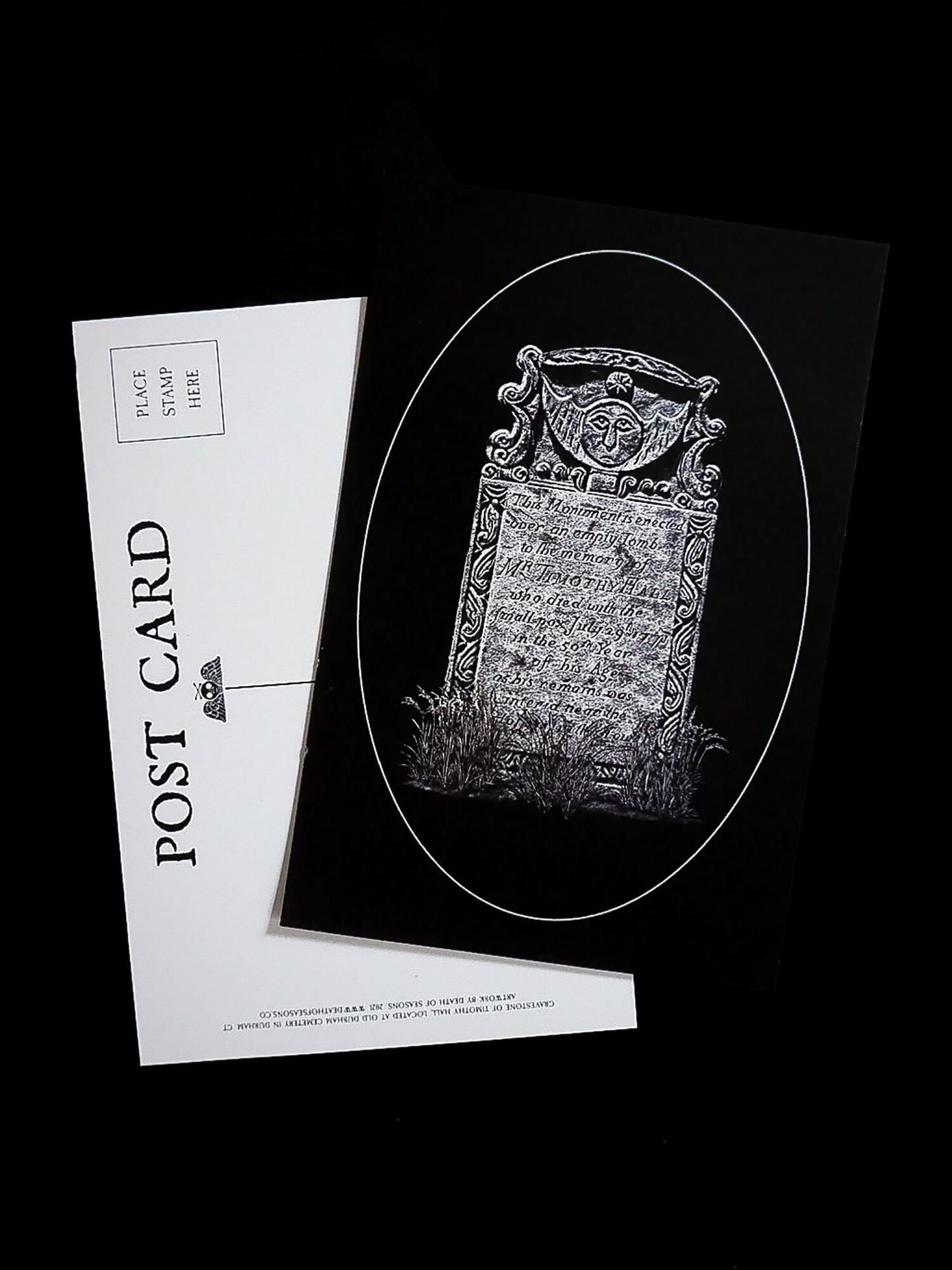 Timothy Hall Gravestone 4x6 Single Postcard