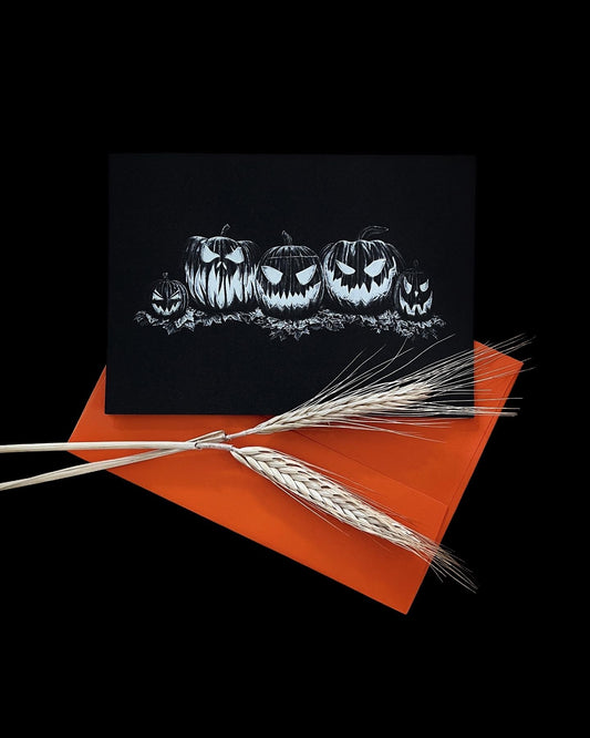 Jack o’ Lanterns 5x7 Greeting Card