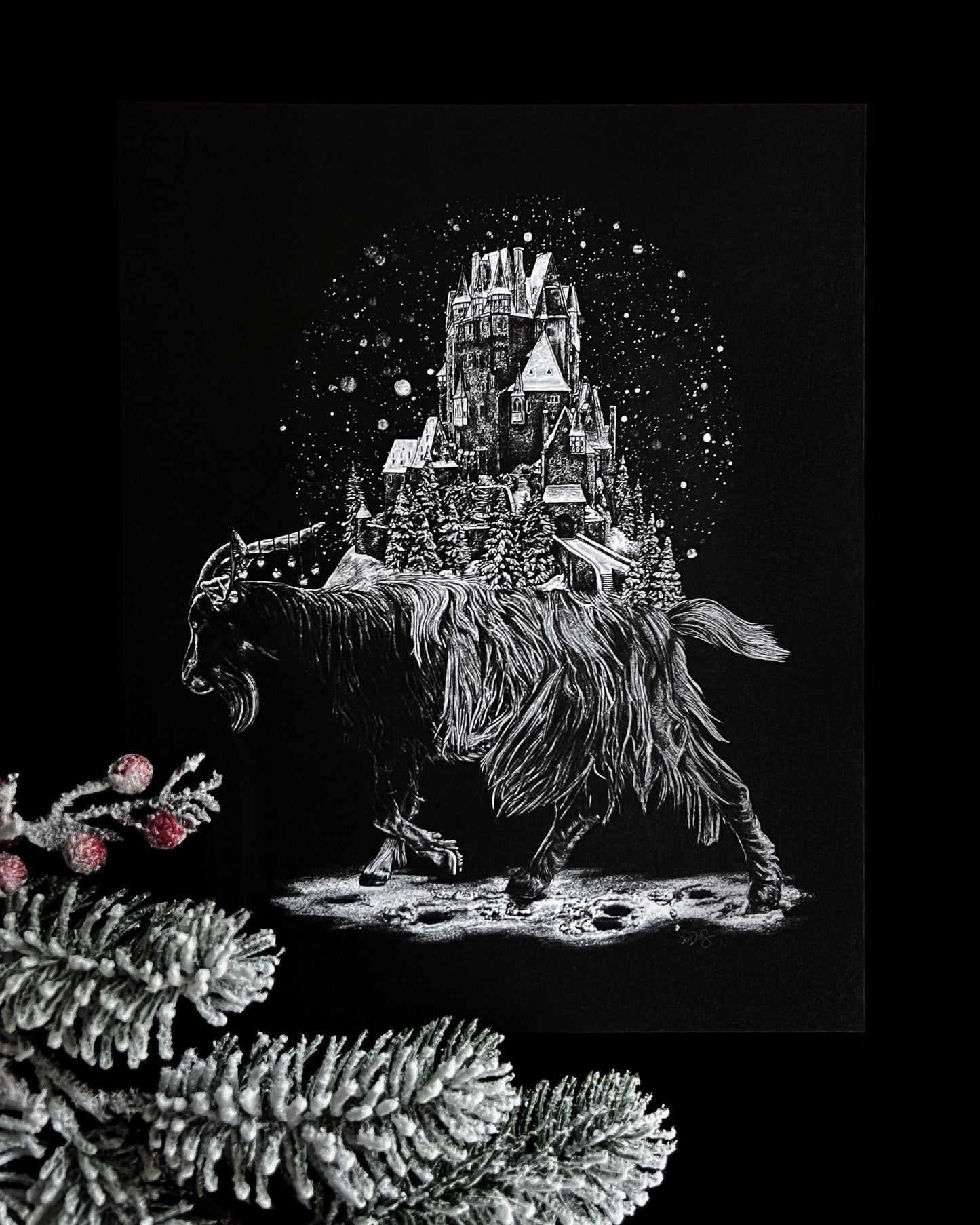 Yule Goat 8x10 Print