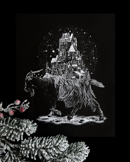 Yule Goat 8x10 Print