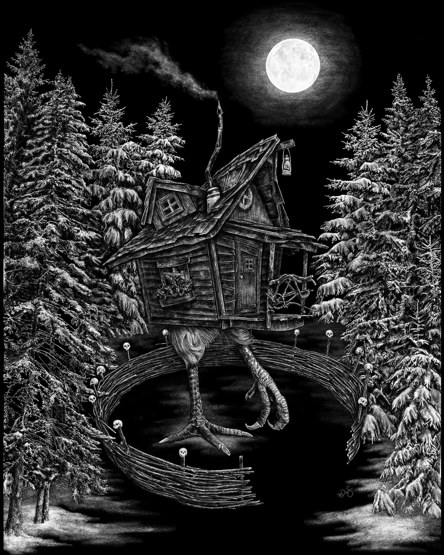 Baba Yaga’s Hut 8x10 Print