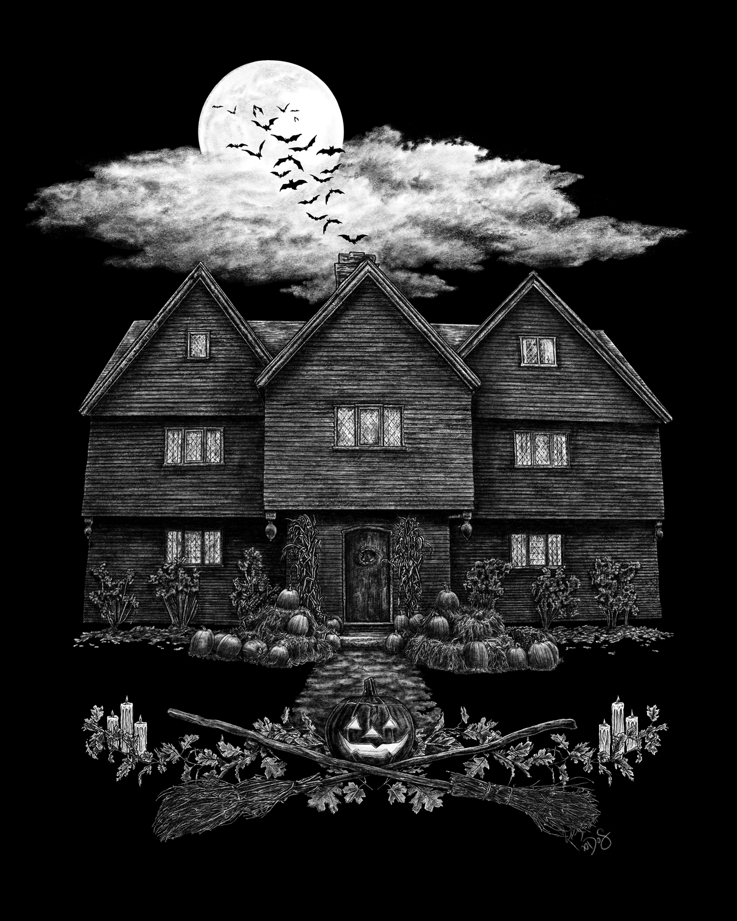 Samhain at the Witch House 8x10 Print