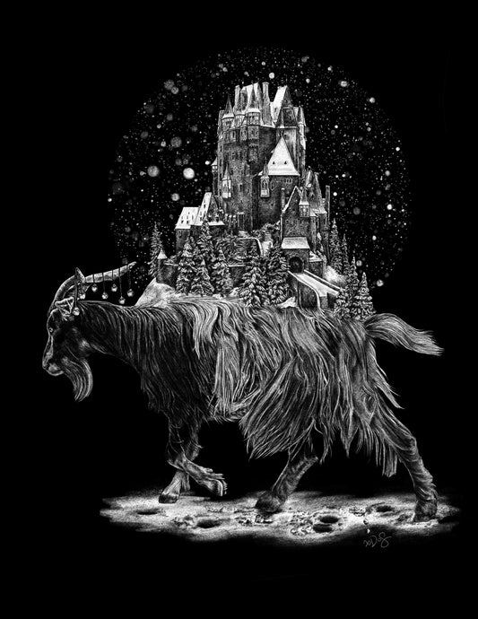 Yule Goat 8x10 Print