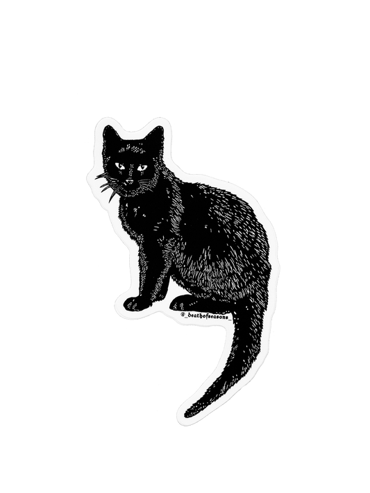 Black Cat Sticker
