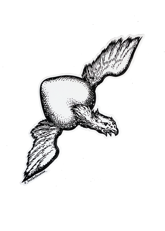 Heart Eagle Sticker