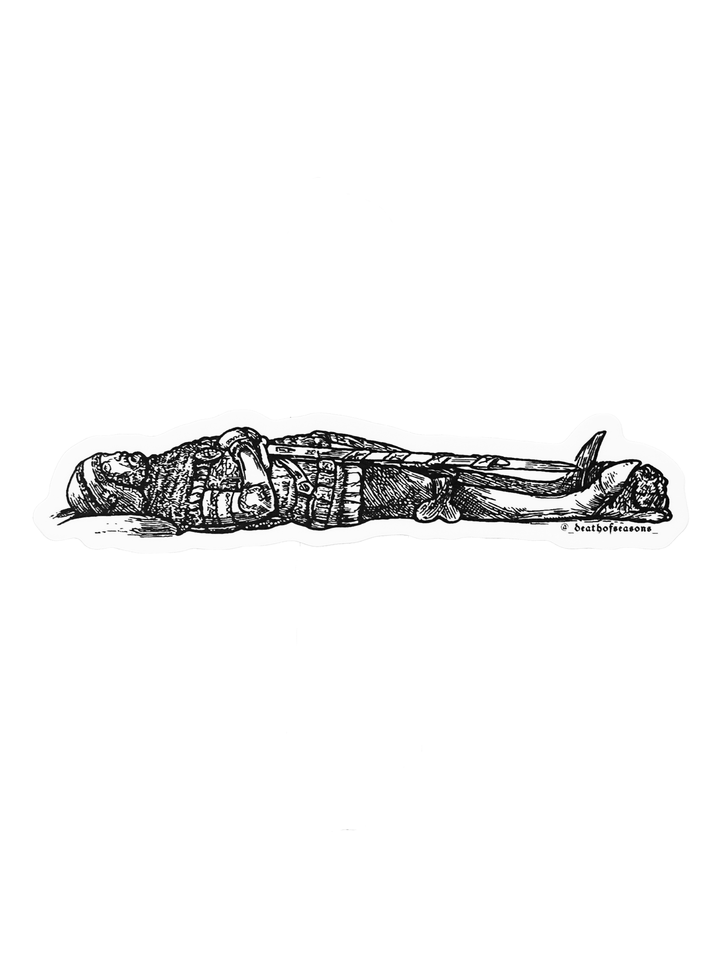 Knight At Rest Sticker