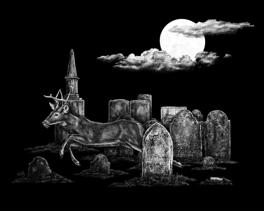 Midnight in the Cemetery 8x10 Print